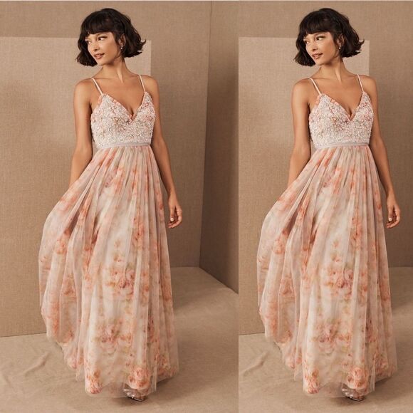 Needle & Thread Ruby Bloom Maxi Dress - BHLDN - Picture 1 of 9